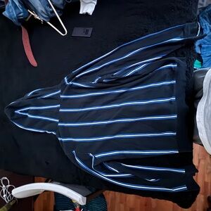 Vintage streetwear striped hoodie